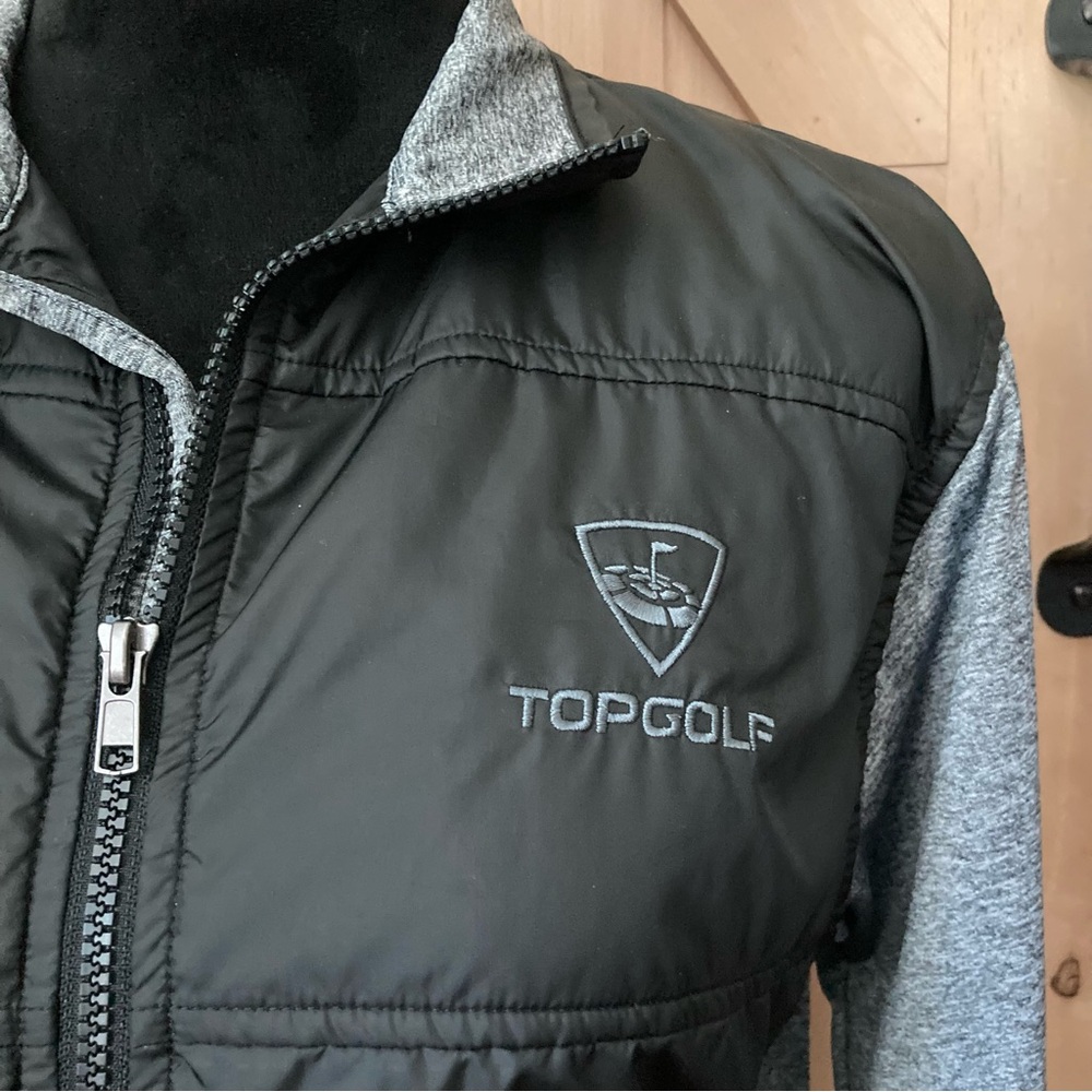 Women's Topgolf Black and Gray Lightweight Jacket Small - Picture 2 of 9